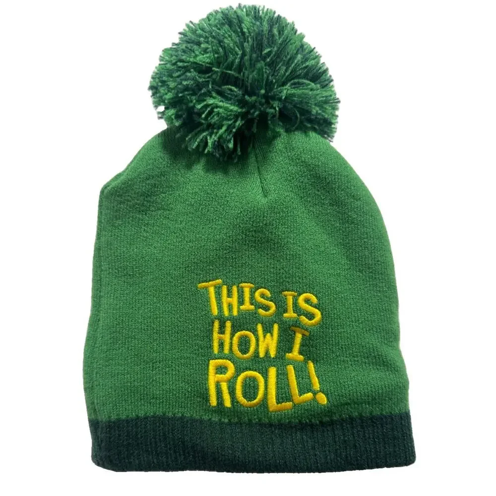 John Deere Toddler Hat & Mitten Set NWT Tractor This Is How I Roll Green Winter
